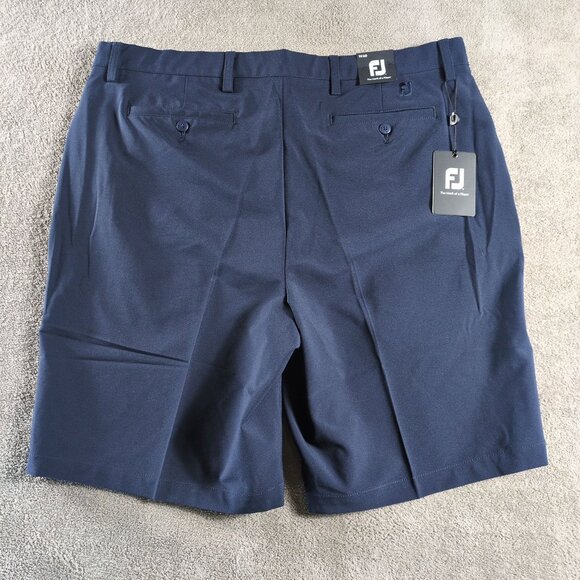 FootJoy Golf Shorts Mens 40 Navy 9" Performance Stretch Flat Front - Picture 2 of 12